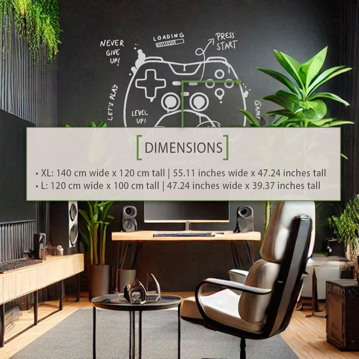 Melting Game Controller Wall Decal, Gamer Room Decor, Battlestation Sticker