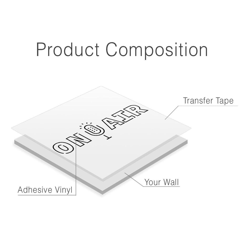 Minimalist On Air Vinyl Wall Art: Podcaster Streamer Studio Decor