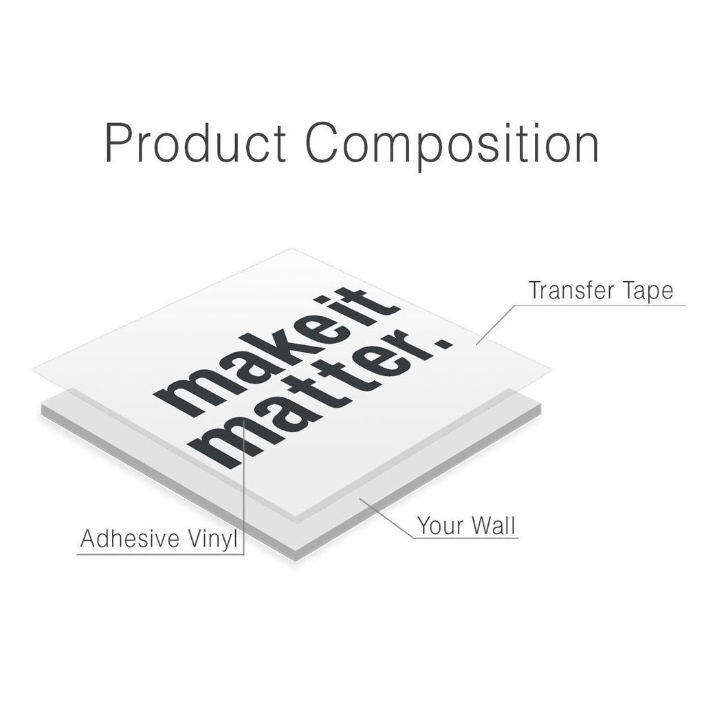 Make It Matter Vinyl Wall Decal: Minimalist Office Decor