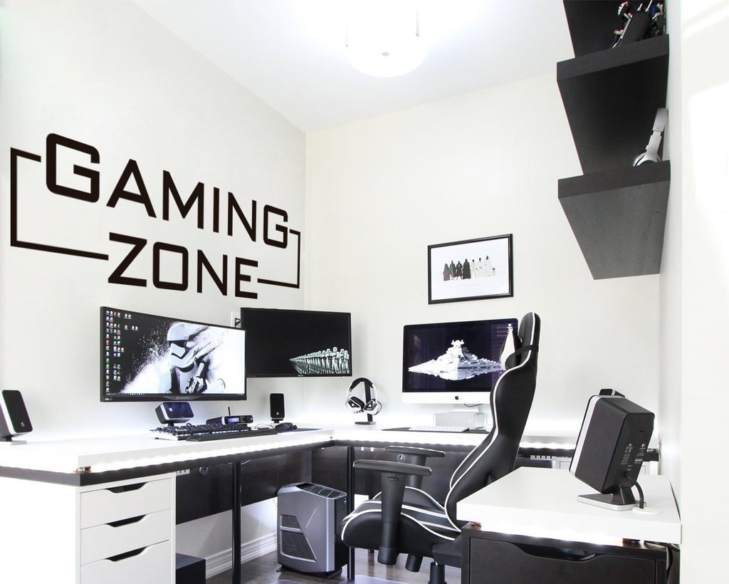 Gaming Zone, Gaming Decals, Gamer Wall Sticker, Gamer Wall Decal, Gamer Wall Decor, Wall Decal, Gamer Decor, Gaming Room, Wall Decor, Decals