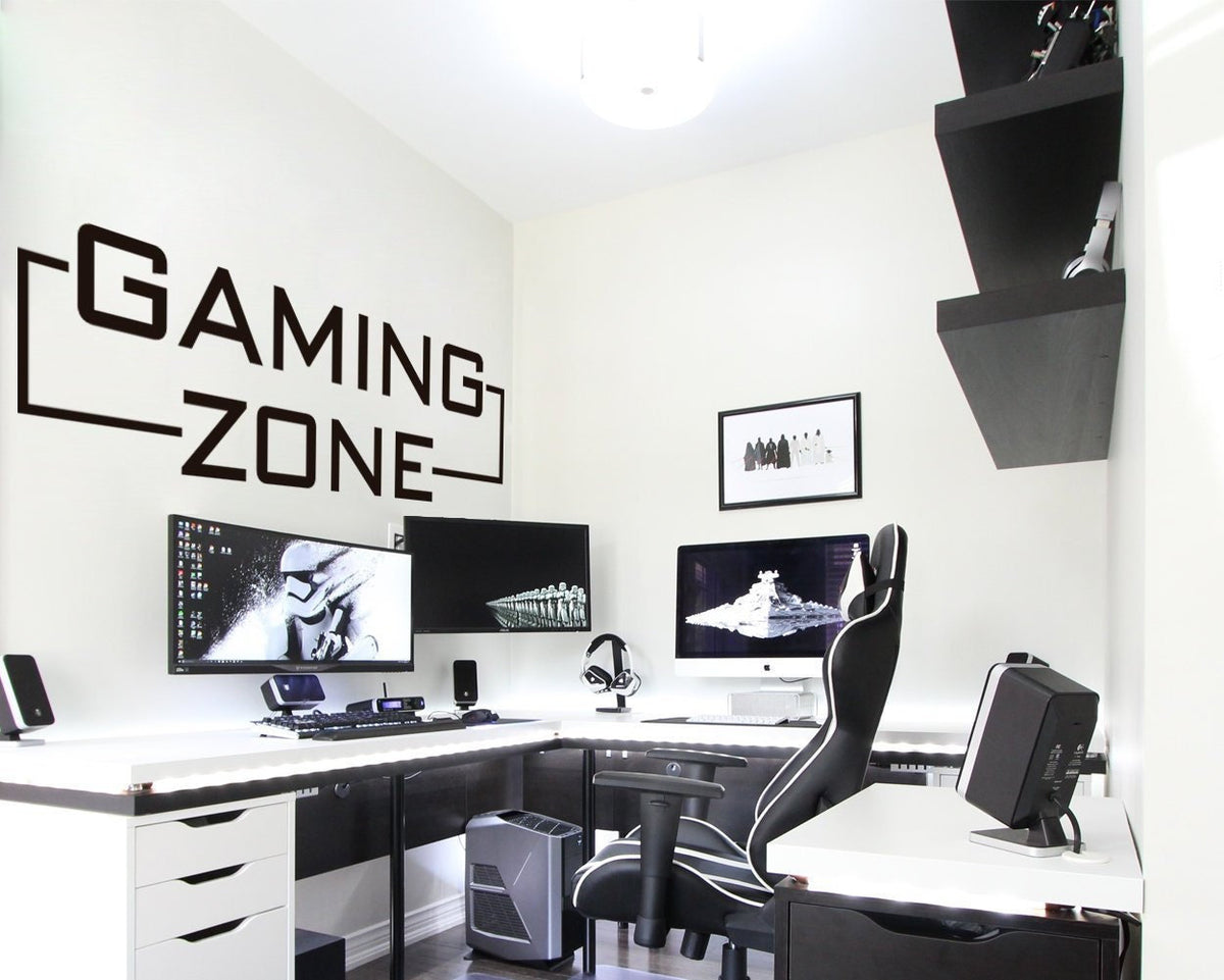 Gaming Zone, Gaming Decals, Gamer Wall Sticker, Gamer Wall Decal, Gamer Wall Decor, Wall Decal, Gamer Decor, Gaming Room, Wall Decor, Decals