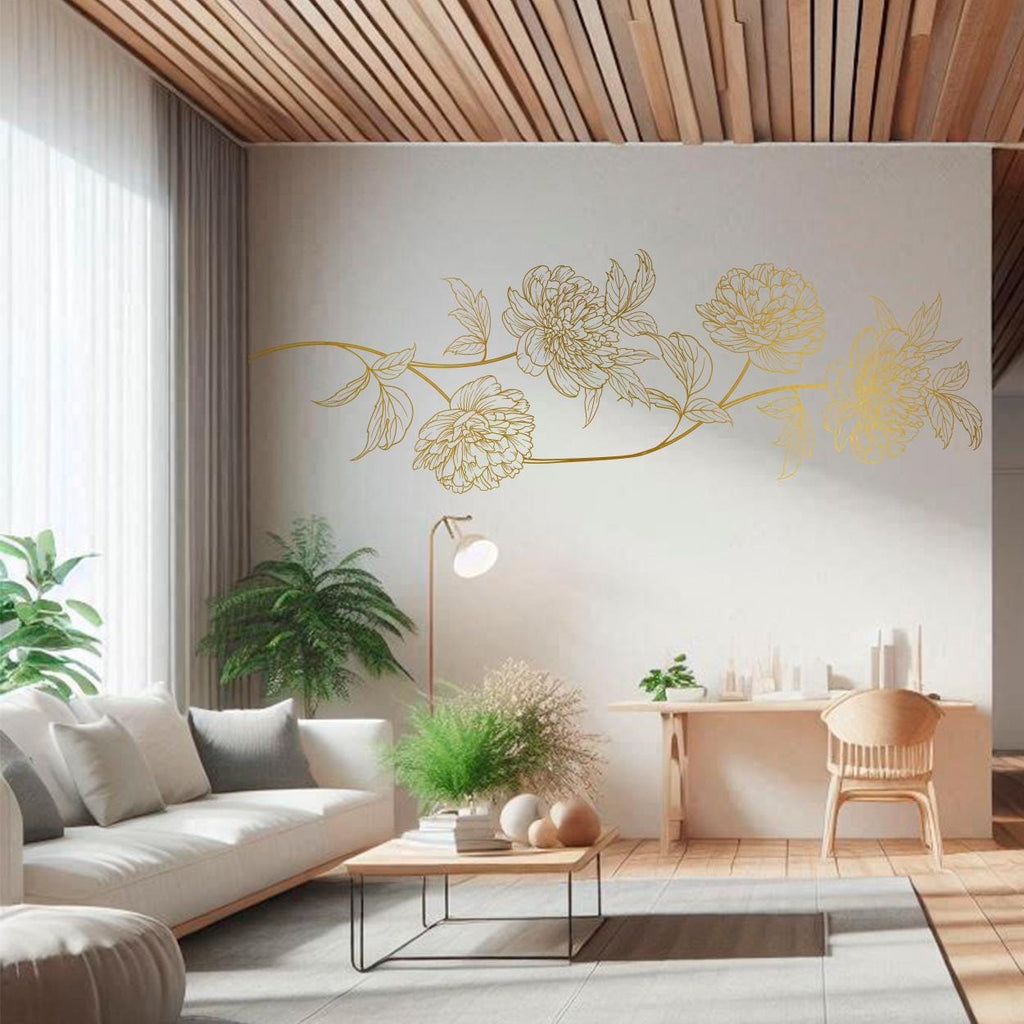 Dahlia Floral Corner Wall Decal: Infusing Calm and Nature into Kids Rooms