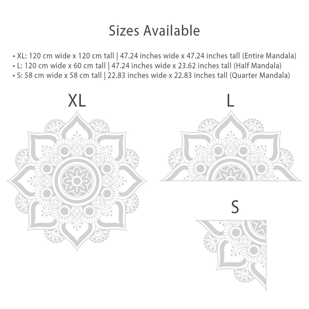 Bring Tranquility to Your Home with a Minimalist Die-Cut Vinyl Mandala Wall Decal