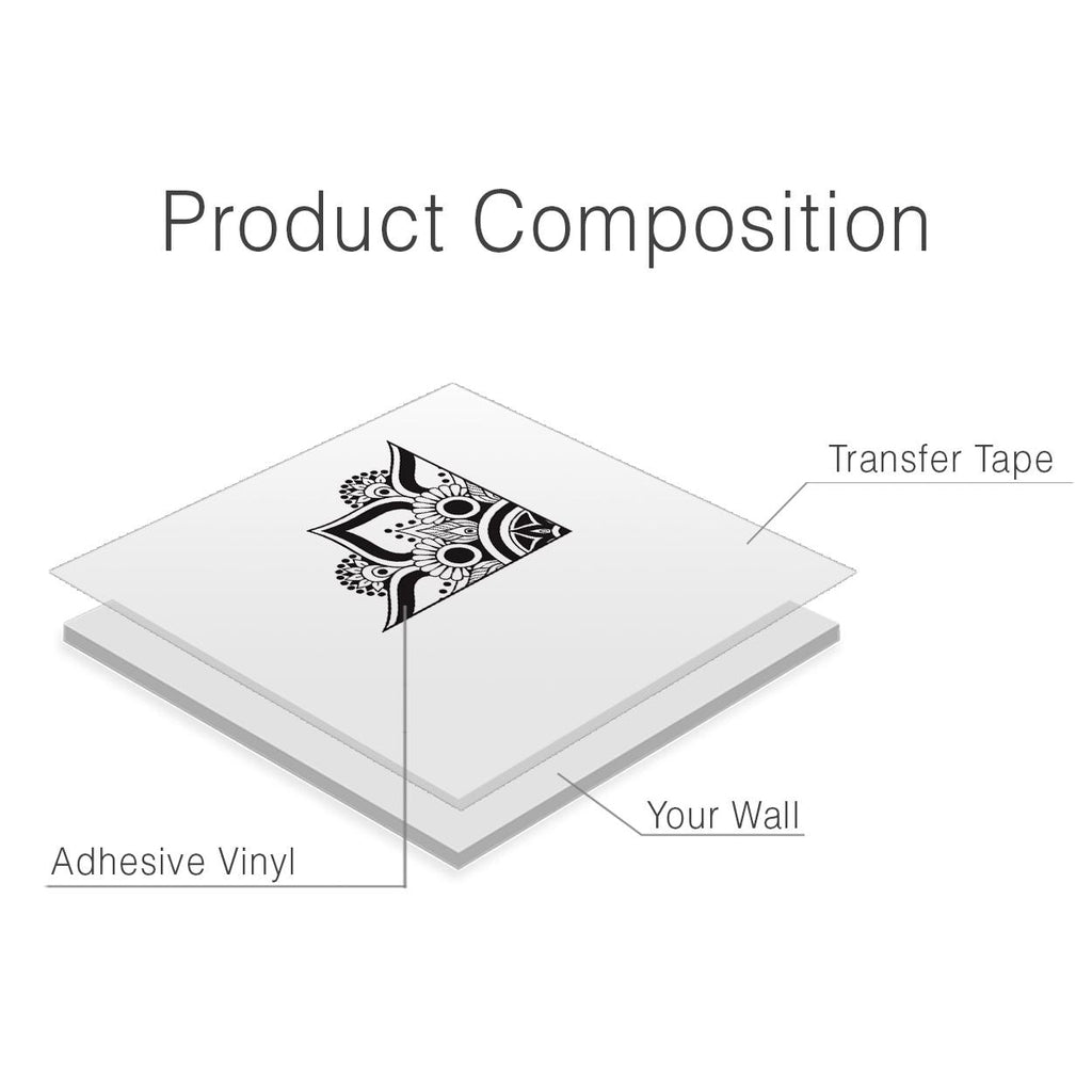 Bring Tranquility to Your Home with a Minimalist Die-Cut Vinyl Mandala Wall Decal
