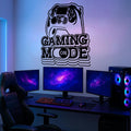 Gaming Mode On Wall Decal, Gamer Room Decor, Battlestation Vinyl Sticker