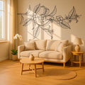 Coffee Plant Branch Vinyl Wall Decal: Minimalist Nature Wall Art for Cozy Home