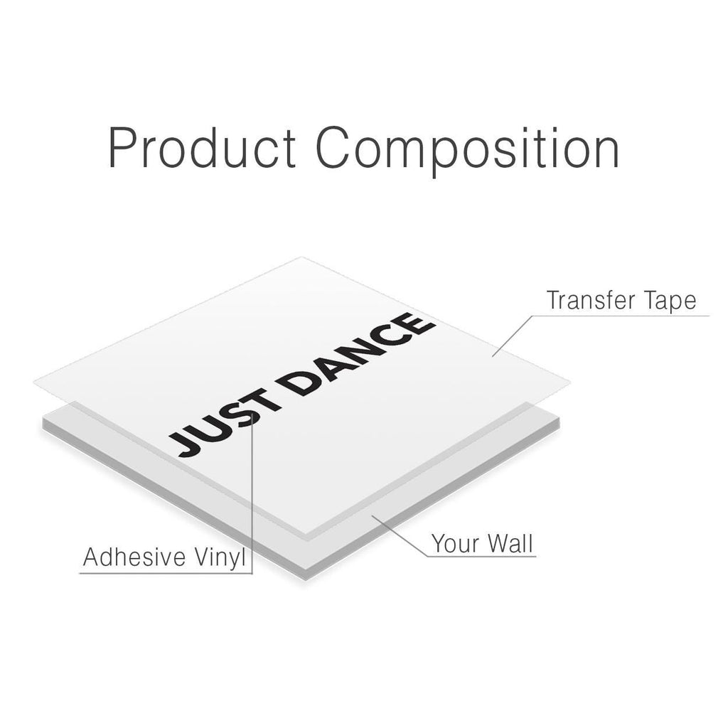 Just Dance Wall Decal, Dance Studio Decor, Motivational Ballet Vinyl Lettering
