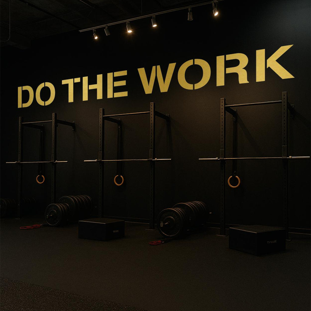 Do The Work Gym Wall Decal: Minimalist Motivational Fitness Quote