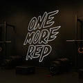 One More Rep Gym Wall Decal: Motivational Fitness Workout Quote