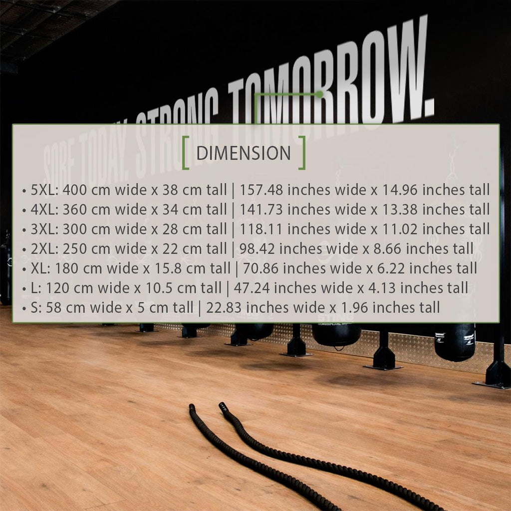 Sore Today Strong Tomorrow Gym Wall Decal: Motivational Workout Quote