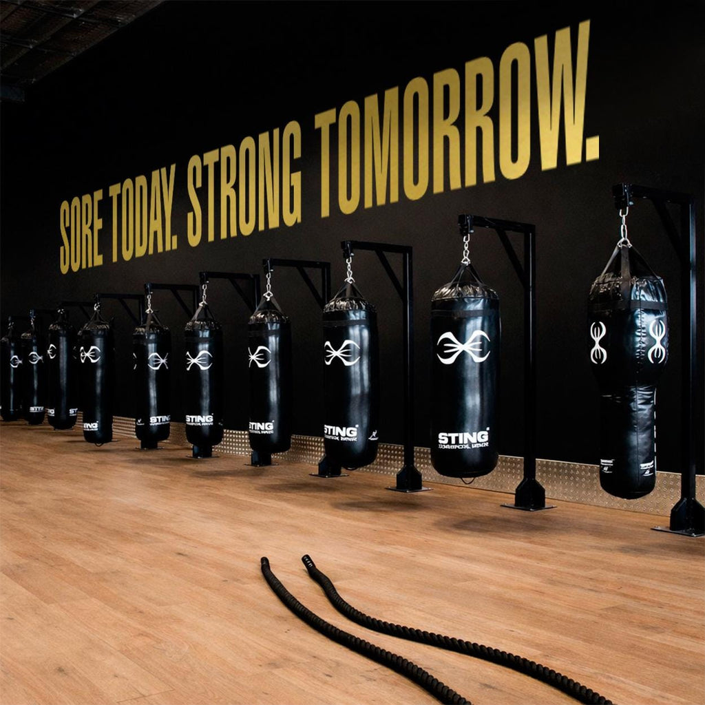 Sore Today Strong Tomorrow Gym Wall Decal: Motivational Workout Quote