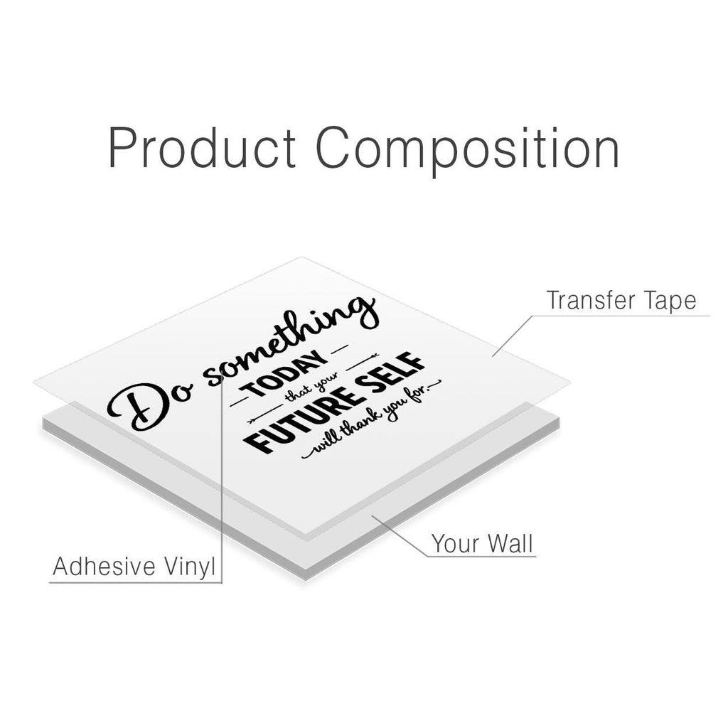 Motivational Wall Decal, Do Something Today Quote, Minimalist Vinyl Art