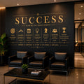 Motivational Office Wall Decal, Success Business Sticker, Productivity Quote Art