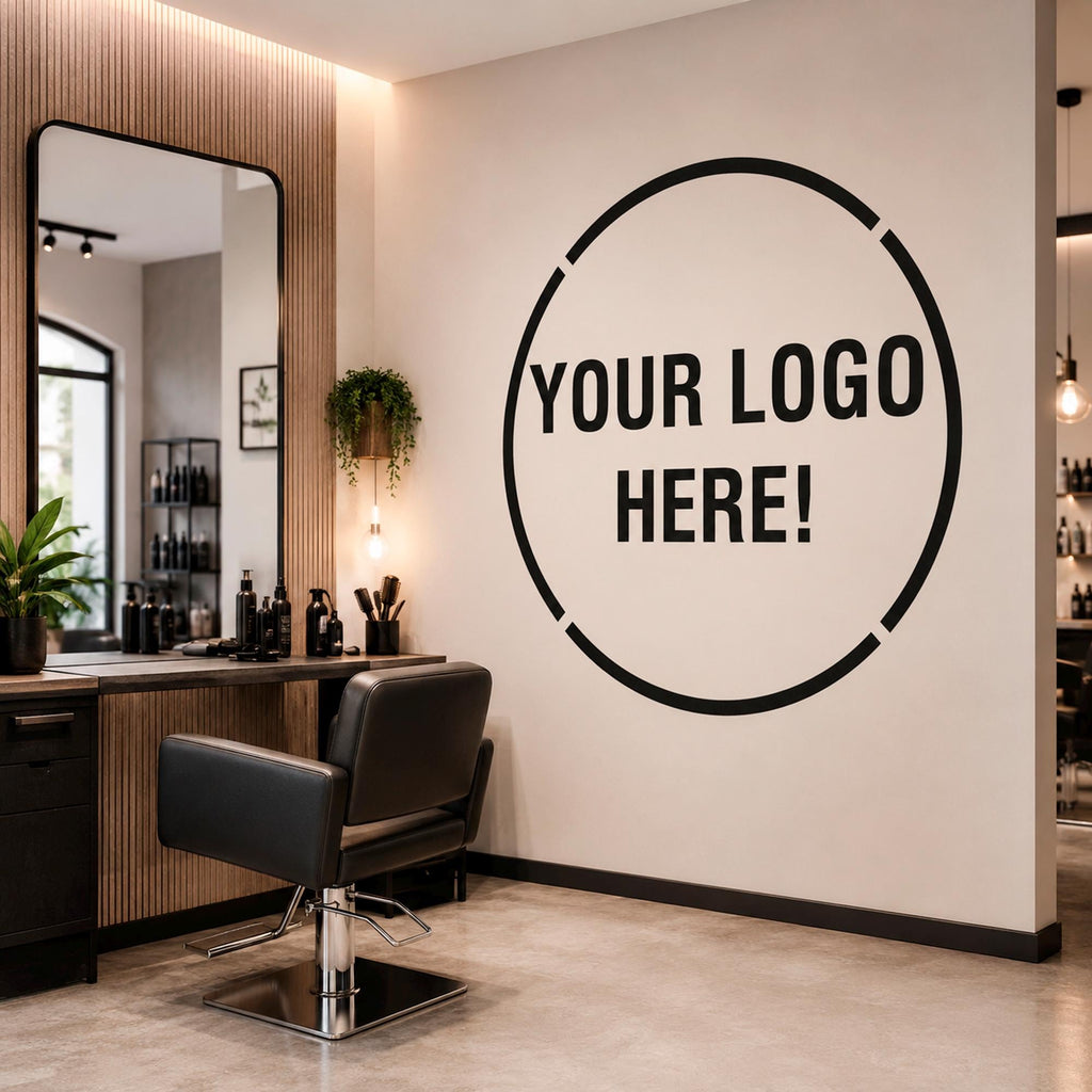 Custom Logo Wall Decal for Business: Storefront Window Vinyl Sign