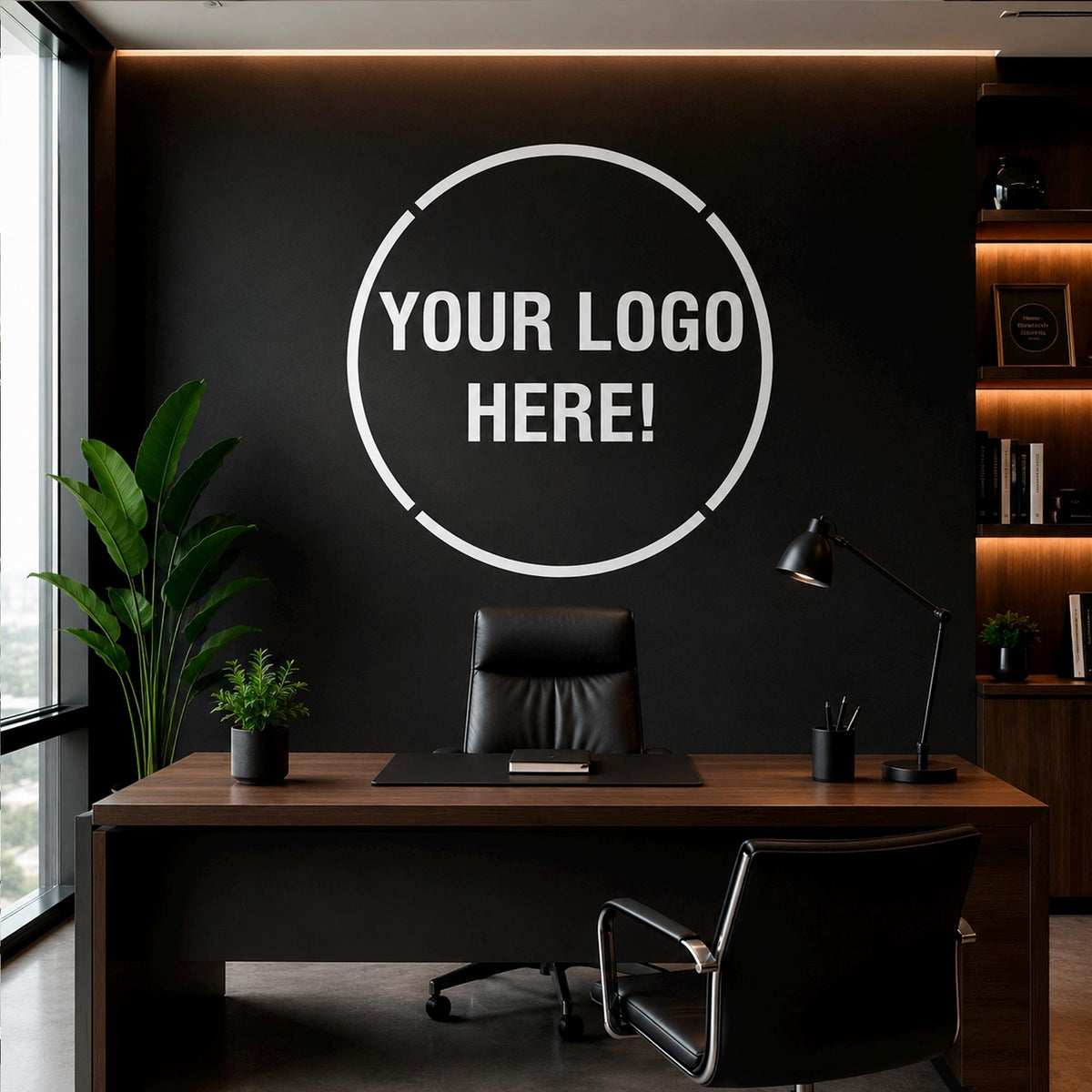 Custom Logo Wall Decal for Business: Storefront Window Vinyl Sign