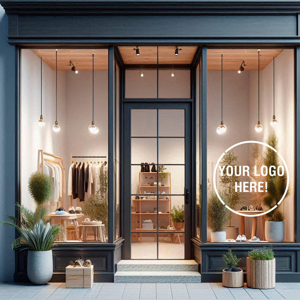 Custom Logo Wall Decal for Business: Storefront Window Vinyl Sign