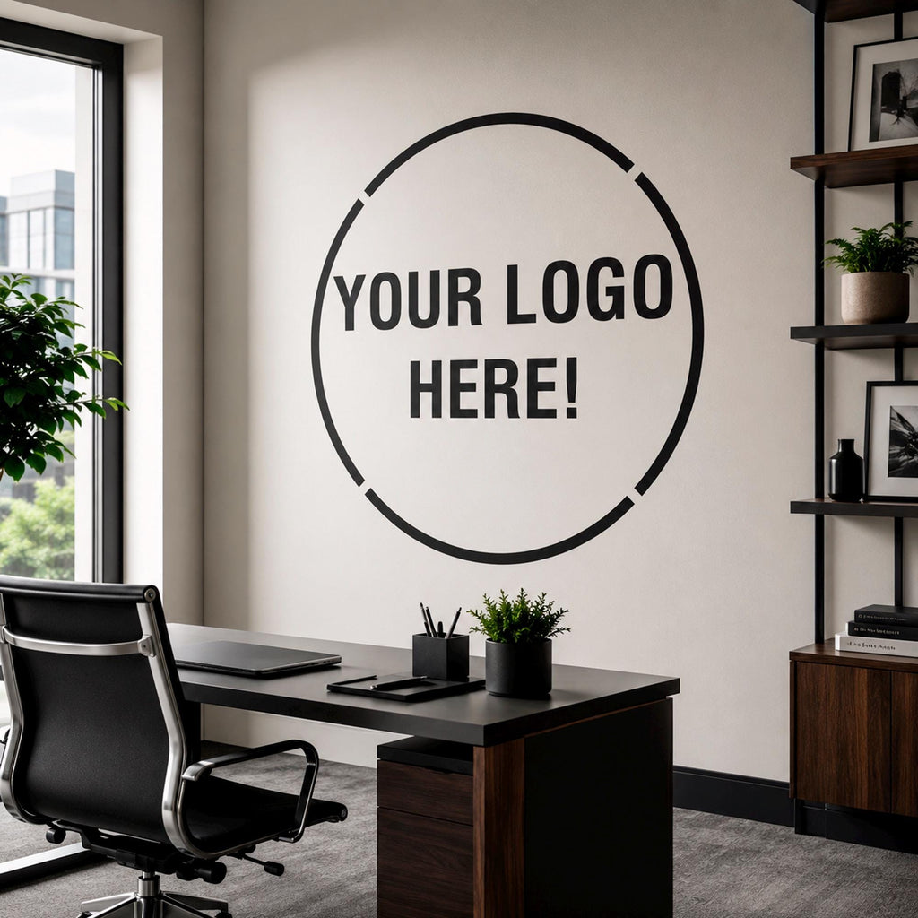 Custom Logo Wall Decal for Business: Storefront Window Vinyl Sign
