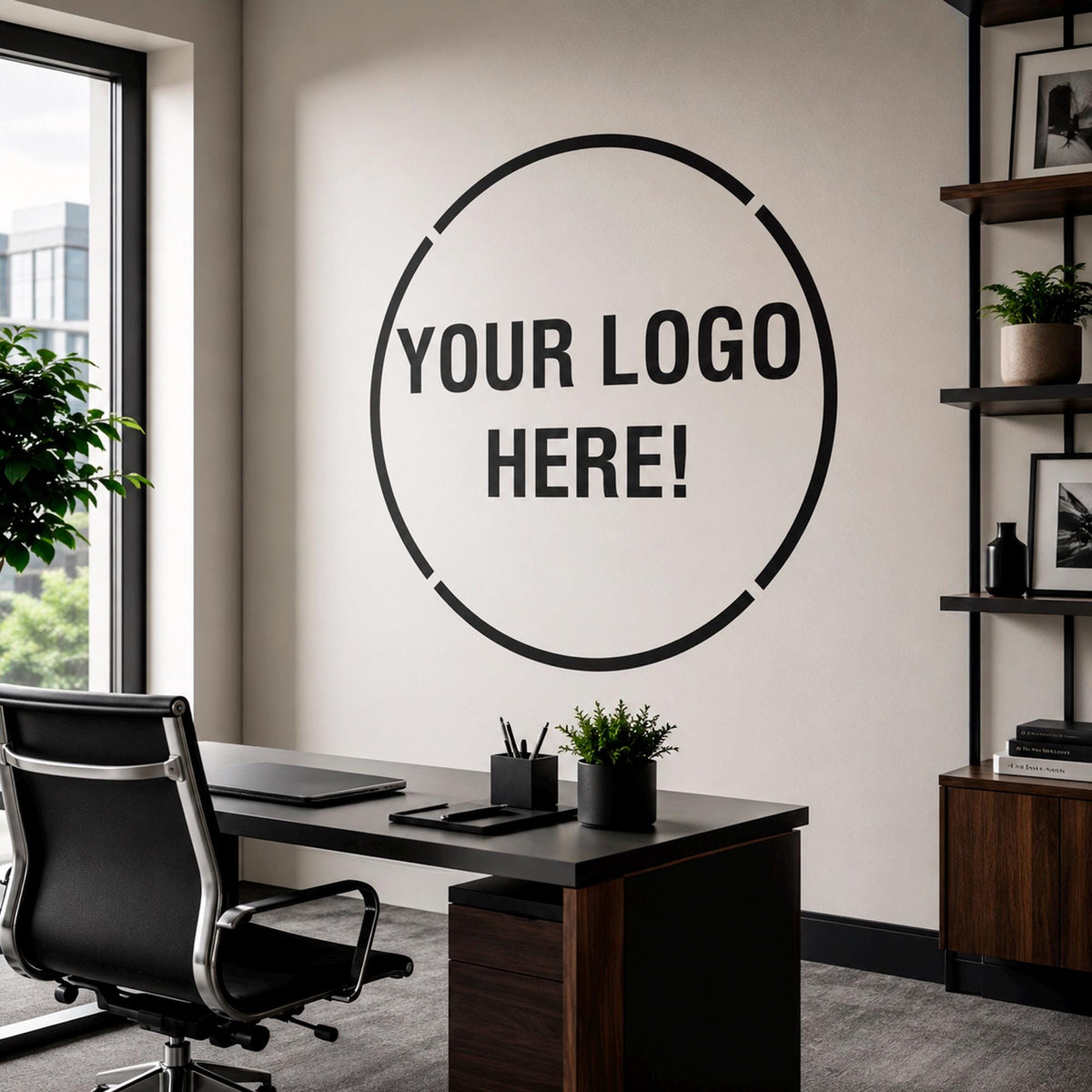 Custom Logo Wall Decal for Business: Storefront Window Vinyl Sign