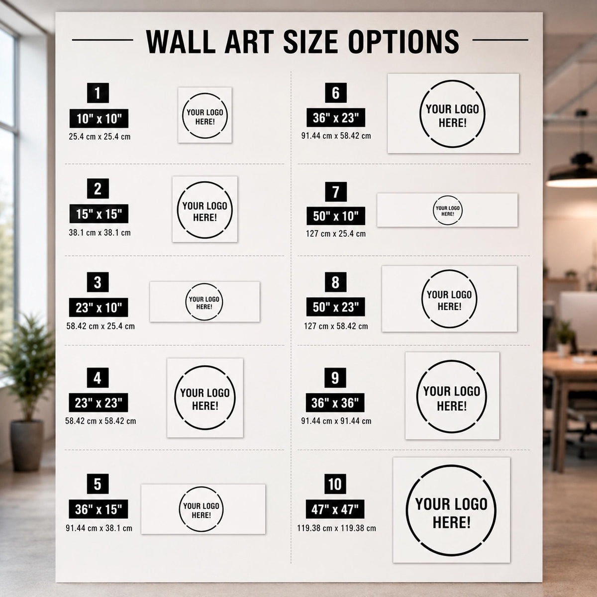 Custom Logo Wall Decal for Business: Storefront Window Vinyl Sign