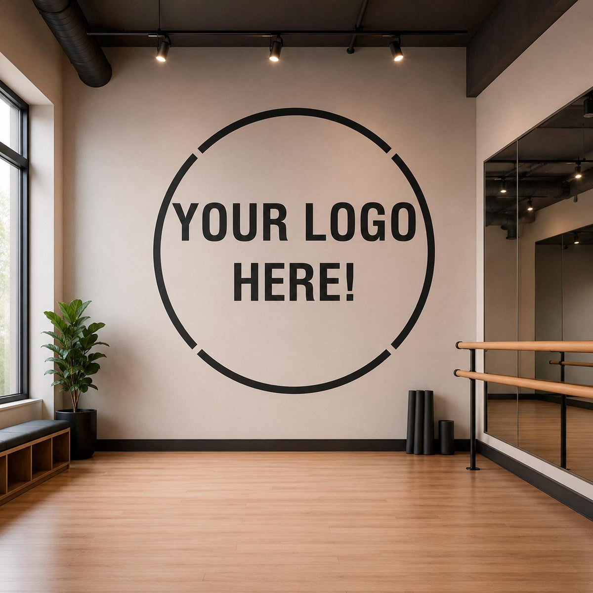 Custom Logo Wall Decal for Business: Storefront Window Vinyl Sign