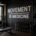 Movement is Medicine Wall Decal, Physical Therapy Office Decor, Chiropractic Pilates Studio Sign, Wellness Yoga Gym Wall Art Quote