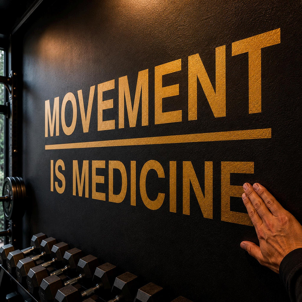 Movement is Medicine Wall Decal, Physical Therapy Office Decor, Chiropractic Pilates Studio Sign, Wellness Yoga Gym Wall Art Quote