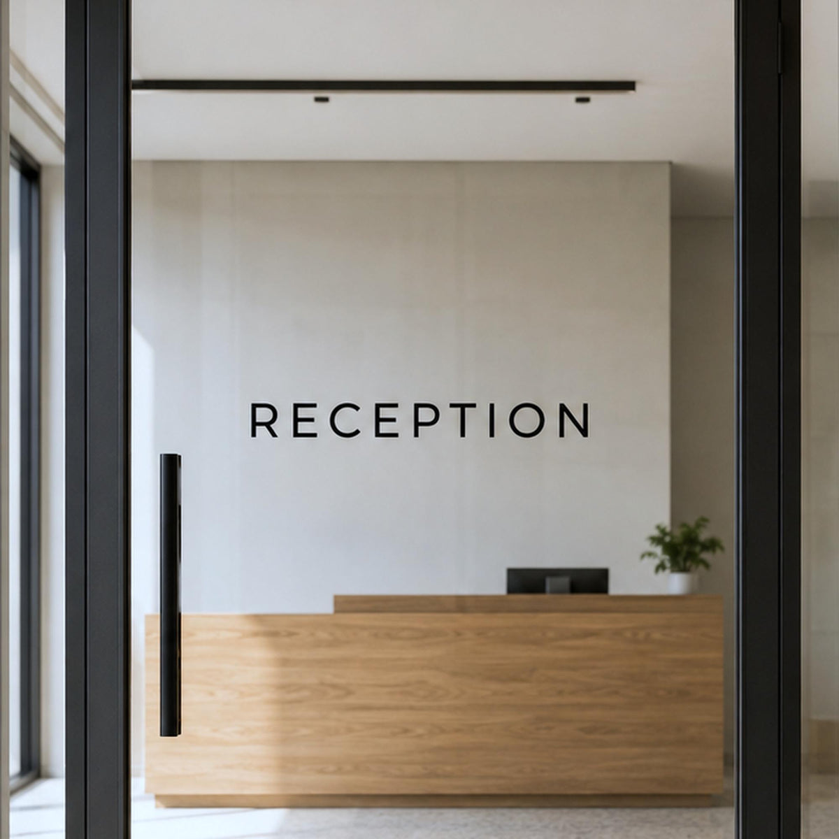Office Door Sign Set of 8, Custom Vinyl Room Name Decals for Meeting Room, Reception and Staff Doors