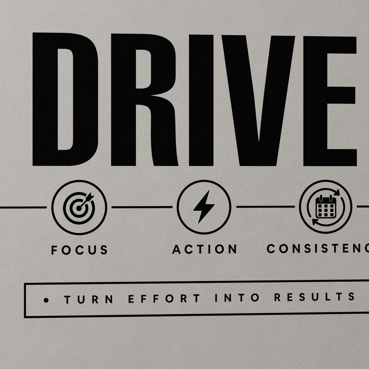 Drive Wall Decal, Team Motivation Office Sign, Business Timeline Wall Art, Conference Room Vinyl Lettering