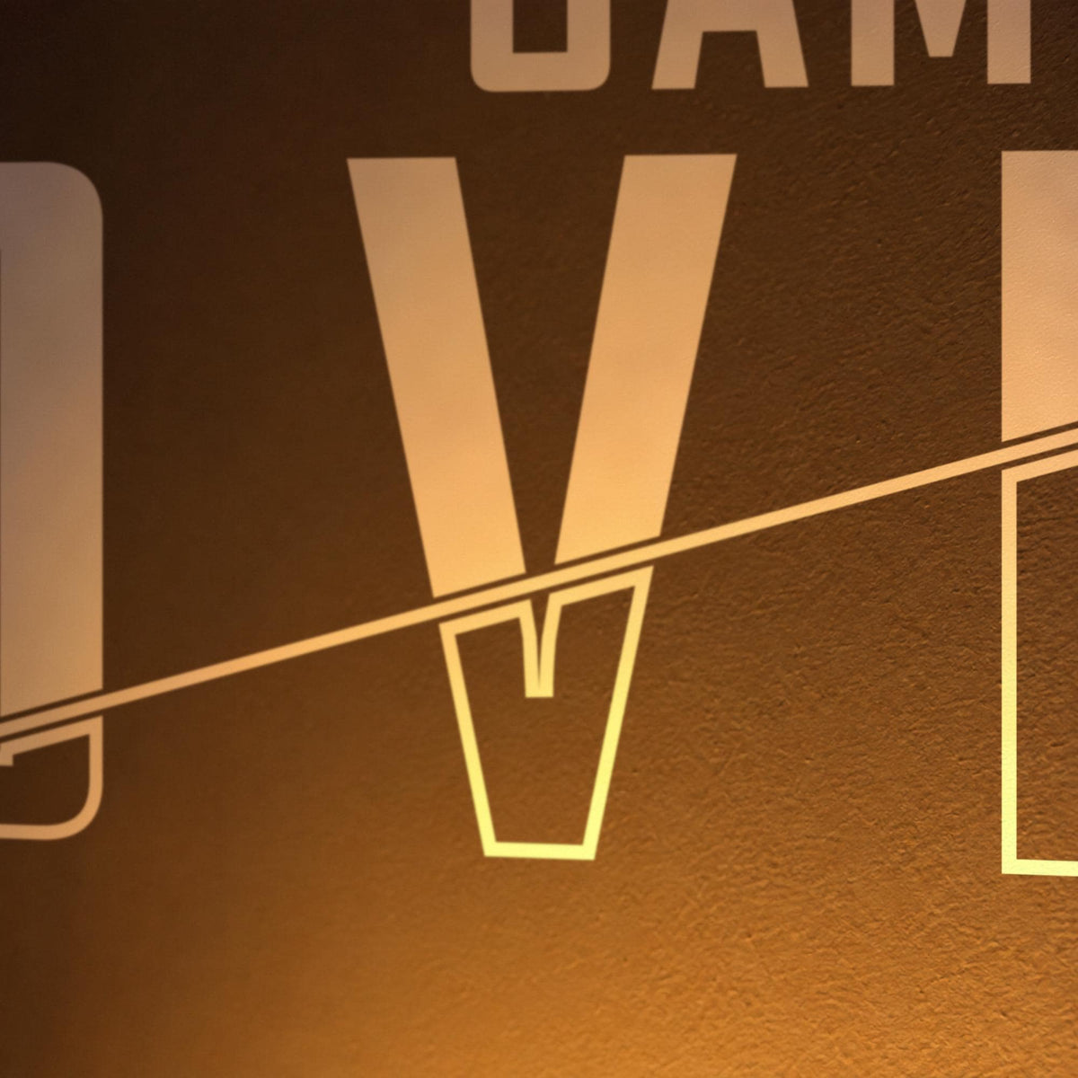 Game Over Wall Decal, Gamer Room Wall Art, Console Setup Decor, Vinyl Wall Sign