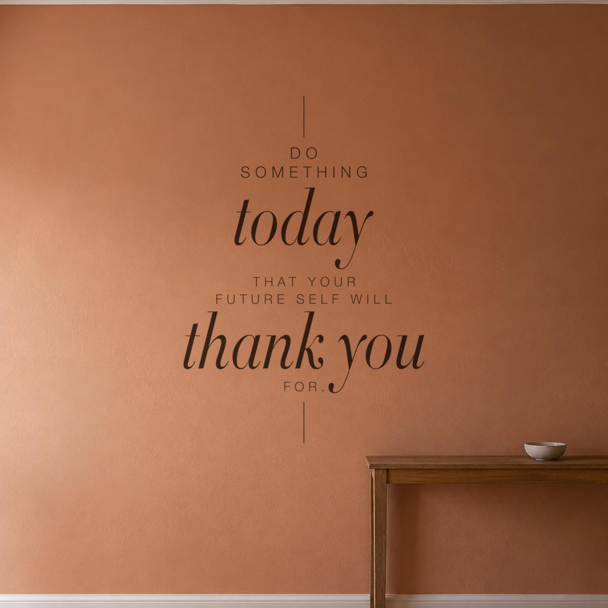 Do Something Today Wall Decal, Tall Inspirational Quote, Hallway Decor, Vinyl Script