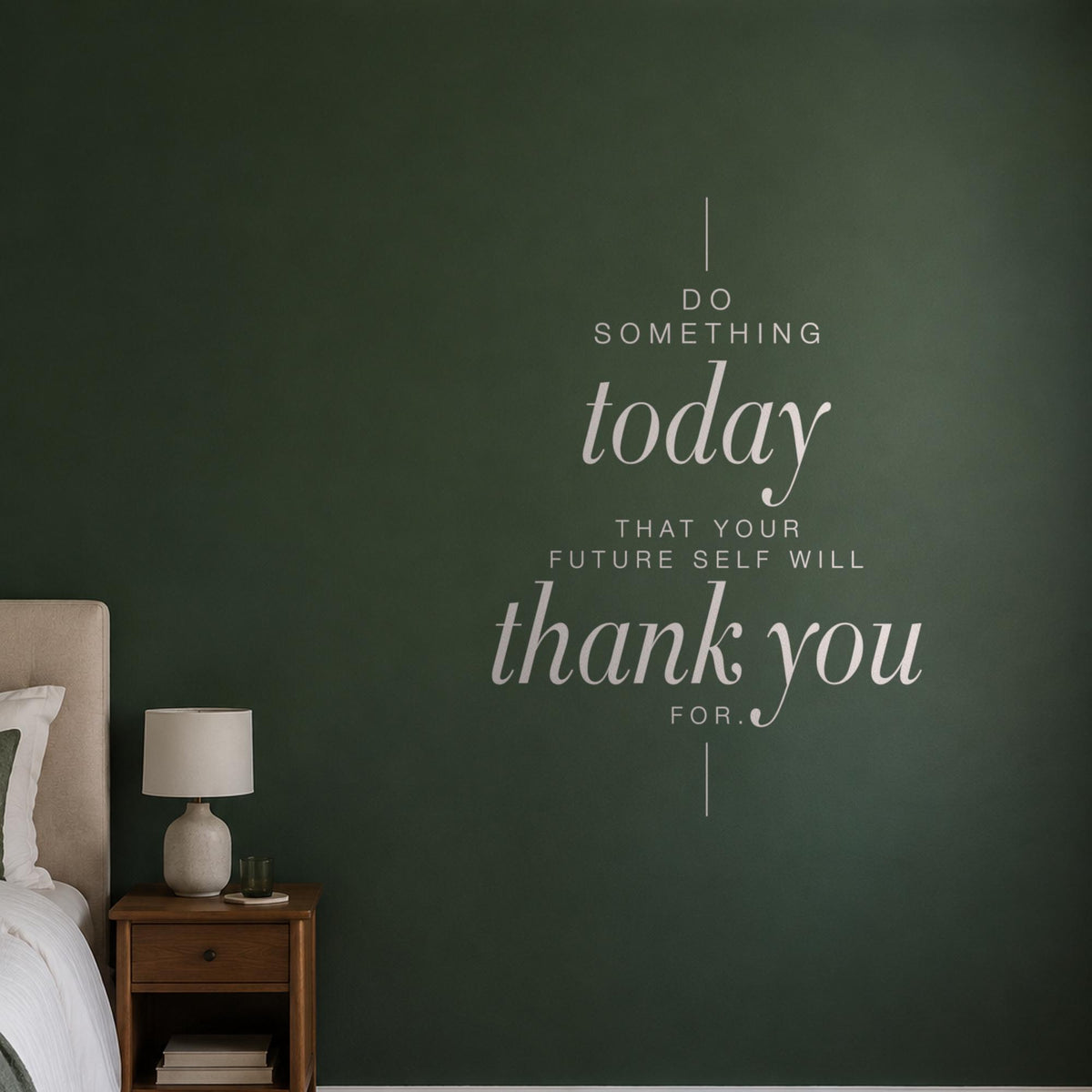 Do Something Today Wall Decal, Tall Inspirational Quote, Hallway Decor, Vinyl Script