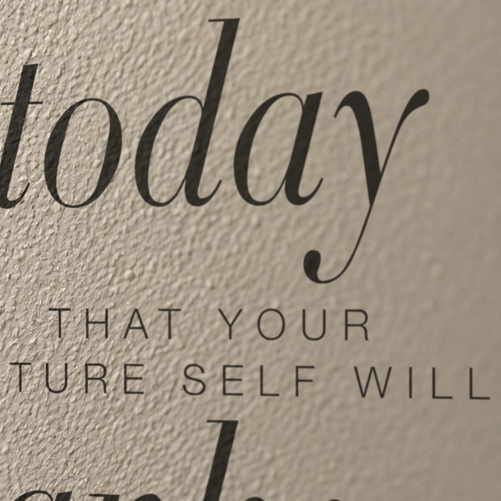 Do Something Today Wall Decal, Tall Home Gym Wall Art, Future Self Motivational Quote, Fitness Vinyl Lettering
