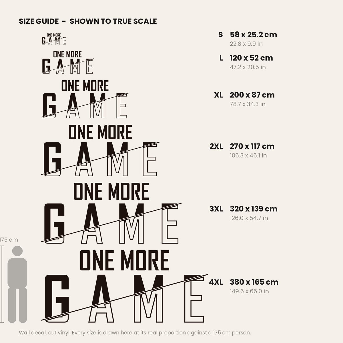 Gaming Wall Decal One More Game, Gamer Room Wall Art, Large Vinyl Lettering, Battlestation Decor