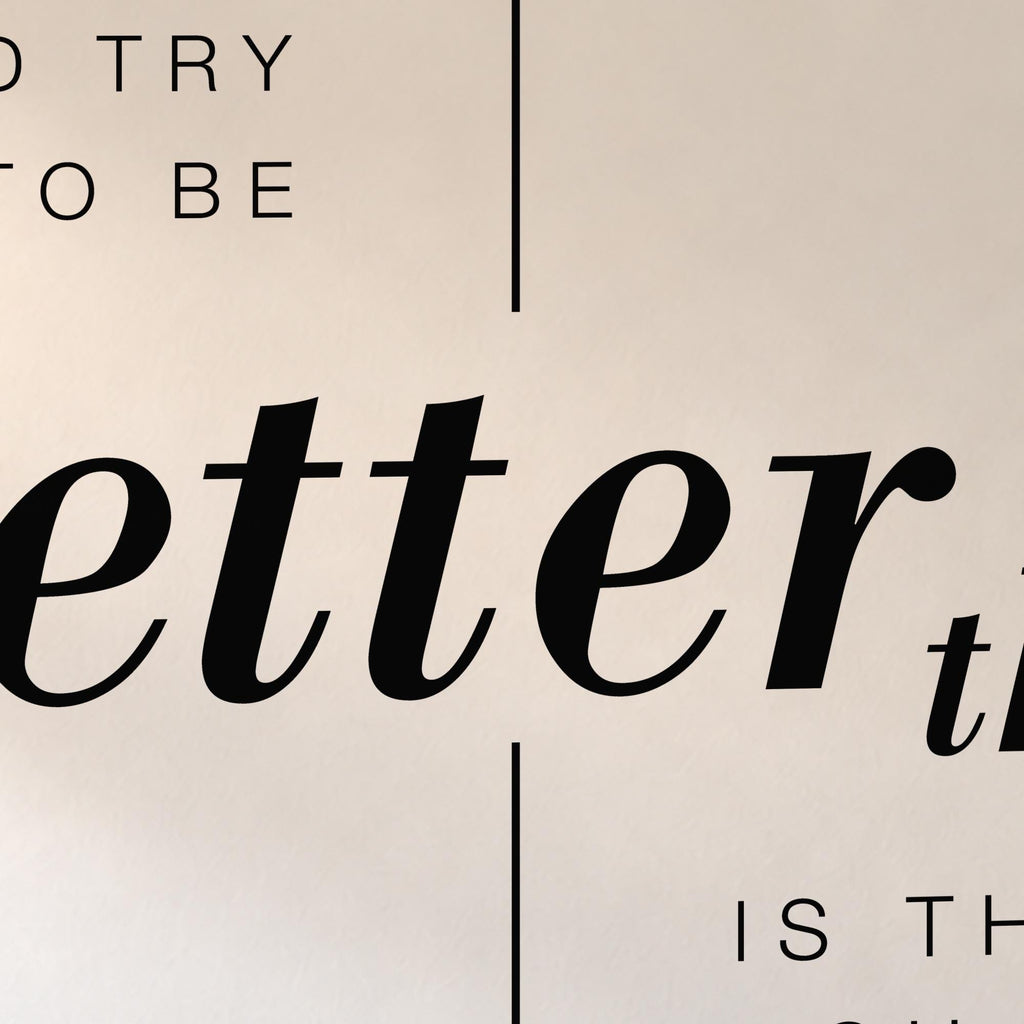 Better Than Yesterday Wall Decal, Home Gym Wall Art, Motivational Quote, Vinyl Lettering