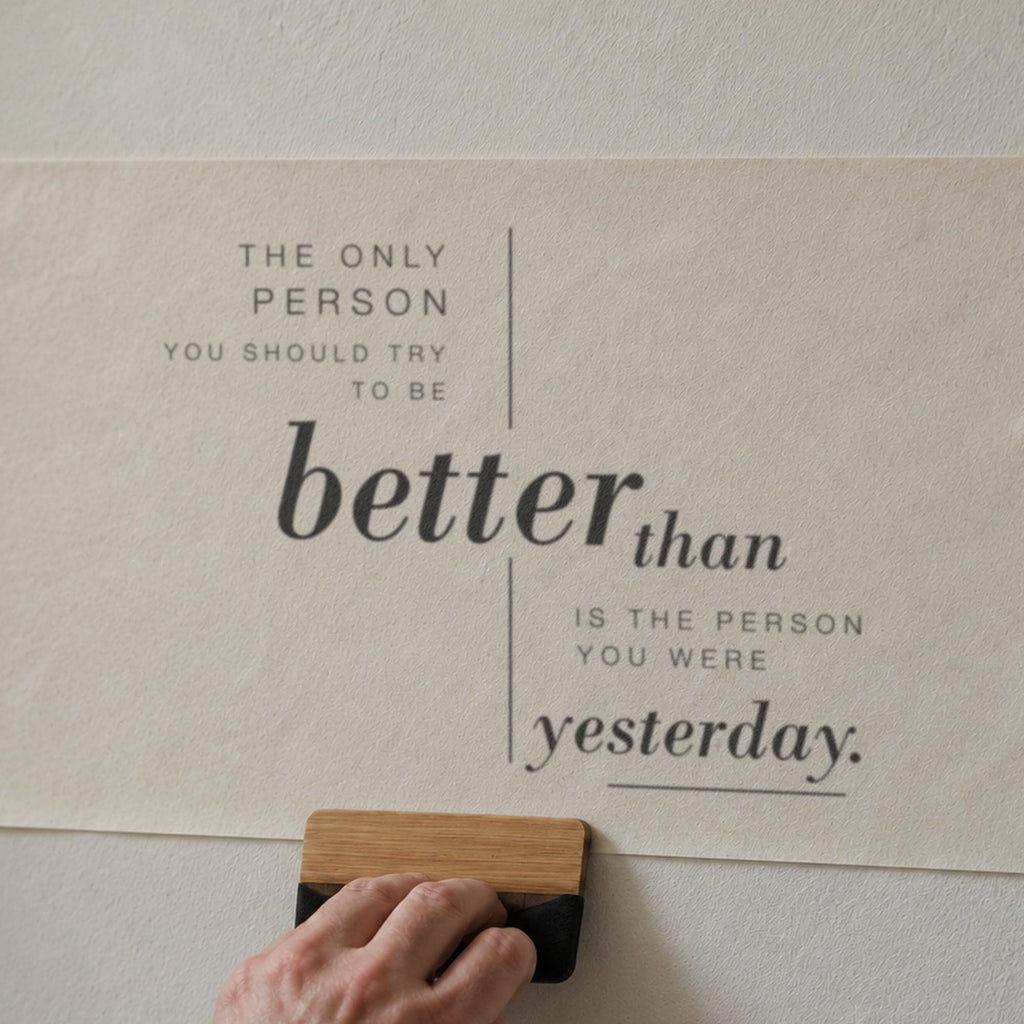 Better Than Yesterday Wall Decal, Growth Mindset Office Sign, Motivational Wall Art, Classroom and Study Vinyl Quote