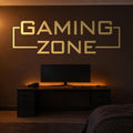 Battlestation Wall Decal Gaming Zone, Wide Gamer Room Banner, Vinyl Lettering, Esports Sign