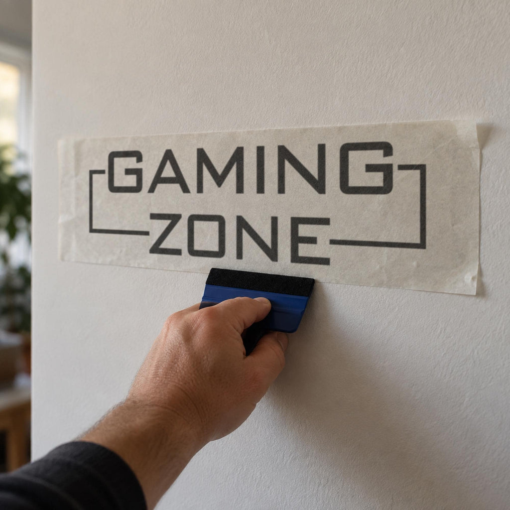 Battlestation Wall Decal Gaming Zone, Wide Gamer Room Banner, Vinyl Lettering, Esports Sign