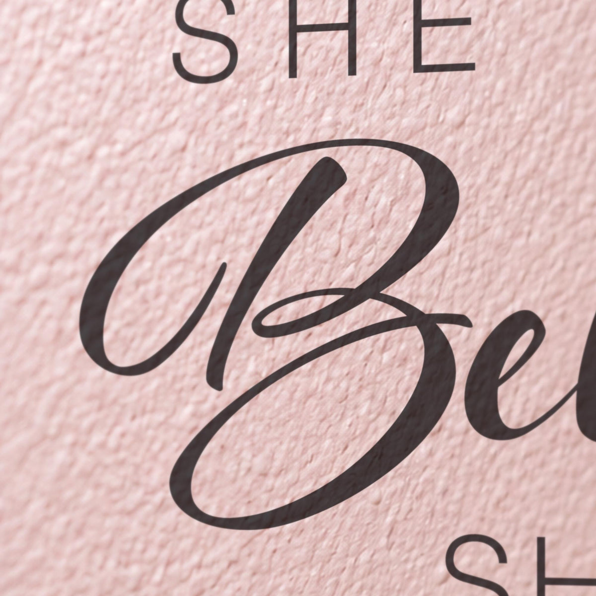 She Believed She Could So She Did Wall Decal, Girls Bedroom Decor, Nursery Wall Art