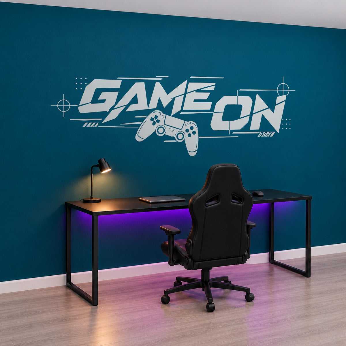 Game On Wall Decal, Gaming Room Controller Wall Art, Gamer Bedroom Vinyl Decor