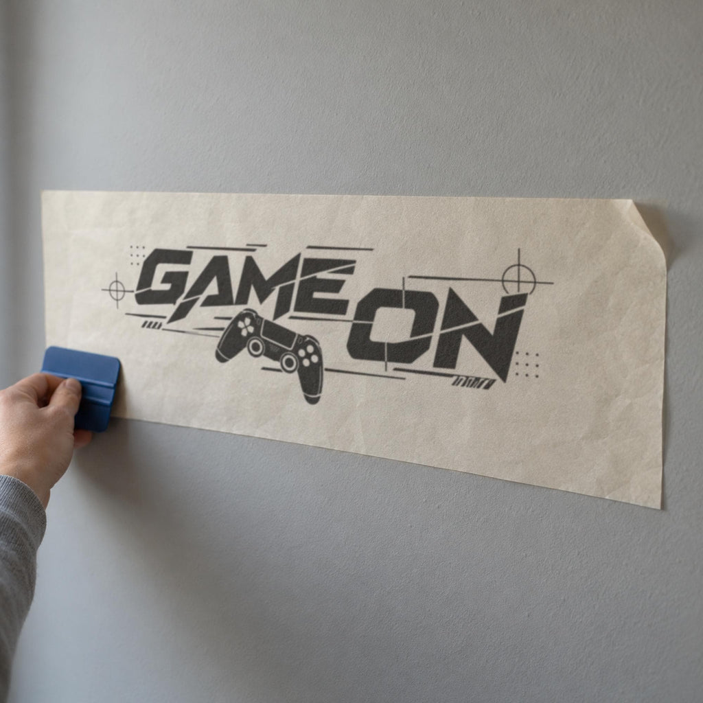 Game On Wall Decal, Gaming Room Controller Wall Art, Gamer Bedroom Vinyl Decor