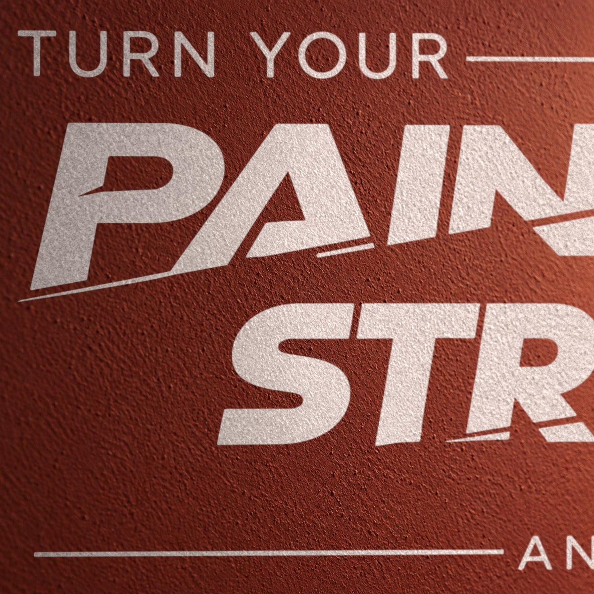 Turn Your Pain Into Strength And Wisdom Wall Decal, Gym Motivational Quote, Home Gym Vinyl Decor
