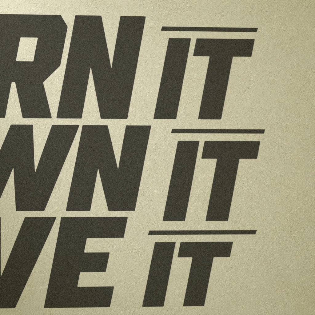 Earn It Own It Live It Wall Decal, No Shortcuts Hard Work Gym Quote, Garage Gym Motivation Vinyl Art