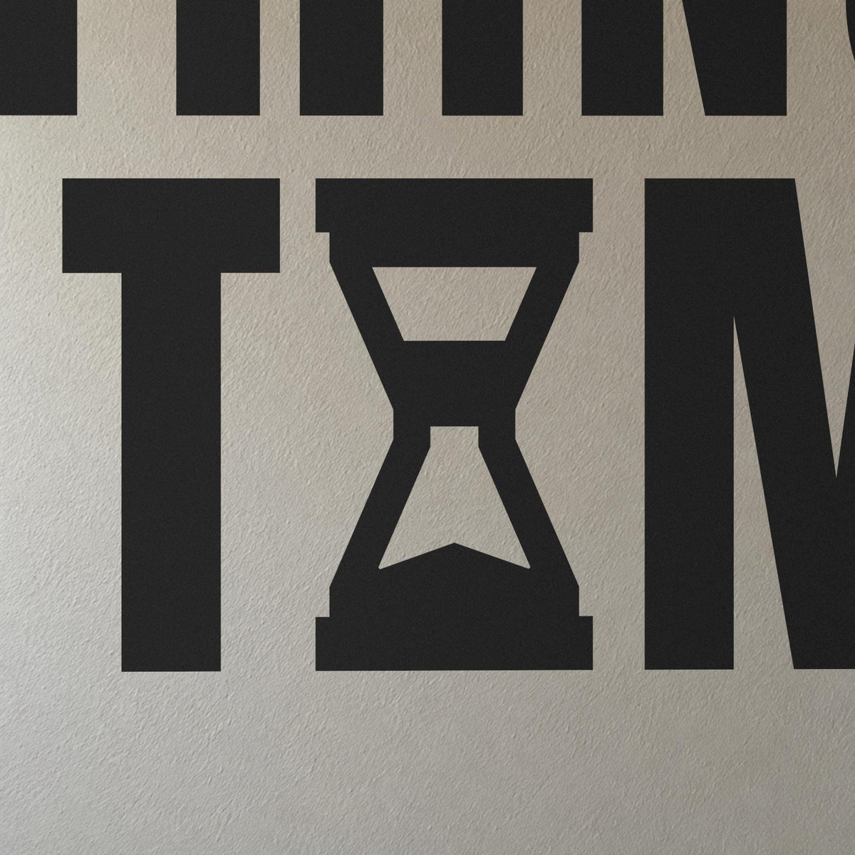 Good Things Take Time Wall Decal, Hourglass Wall Art, Custom Office Name Sign, Home Office Decor, New Business Gift