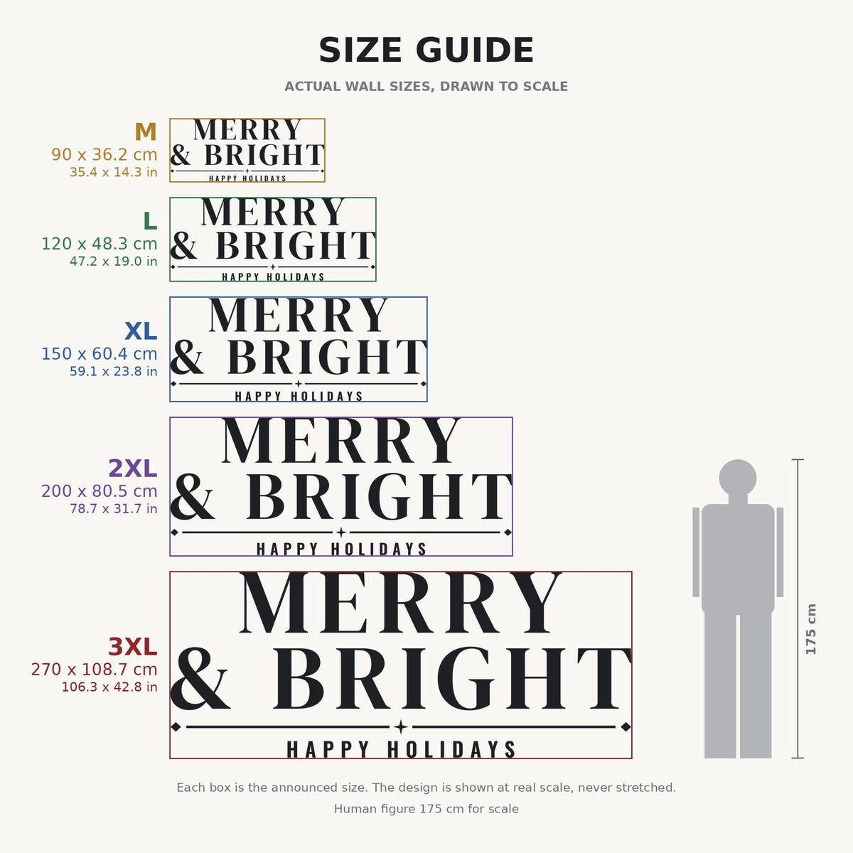 Merry and Bright Wall Decal, Christmas Wall Art, Custom Family Name Sign, Christmas Vinyl Lettering, Holiday Sign