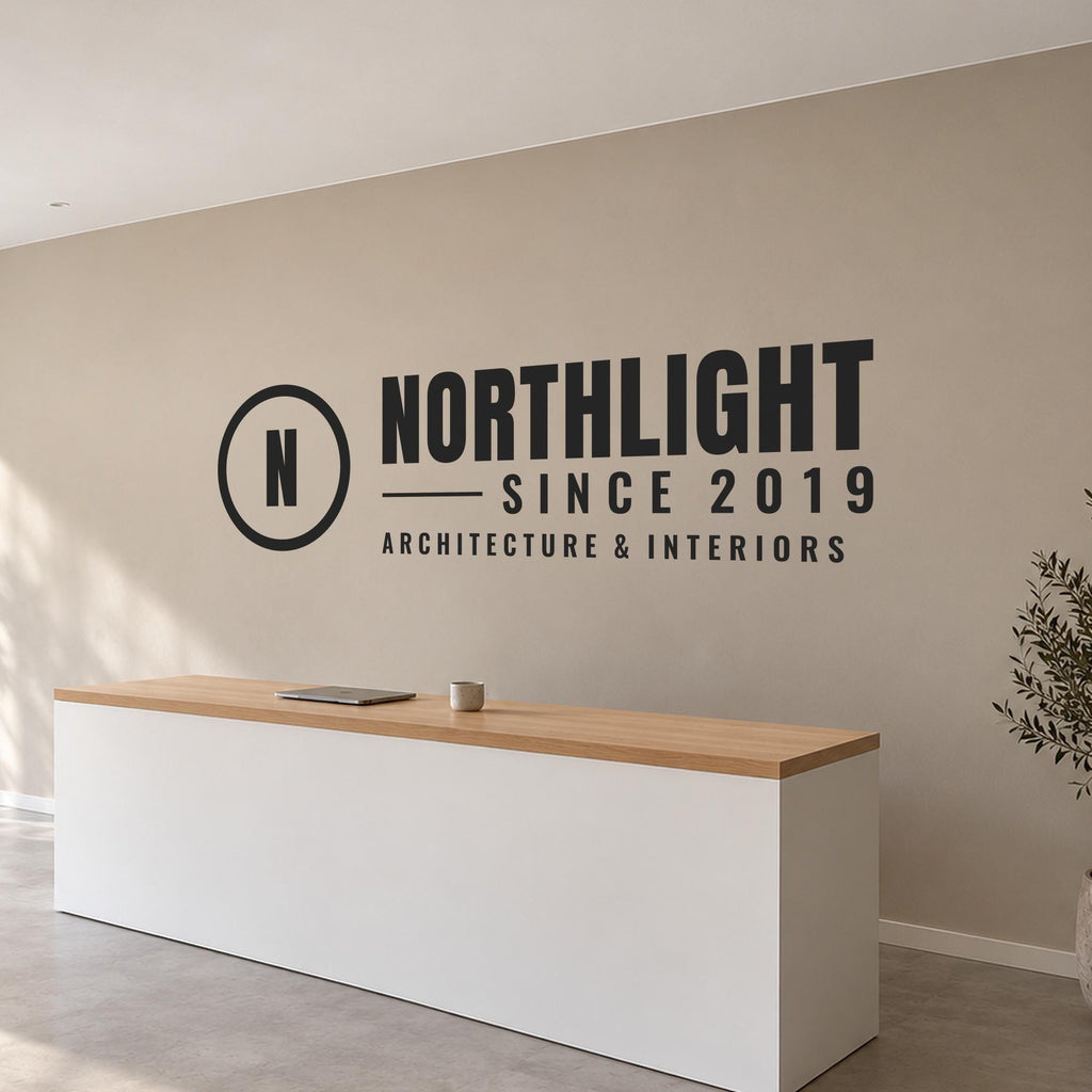 Custom Logo Wall Decal for Office Reception, Custom Business Name Sign, Office Logo Sign, Lobby Wall Decor, Company Name Lettering