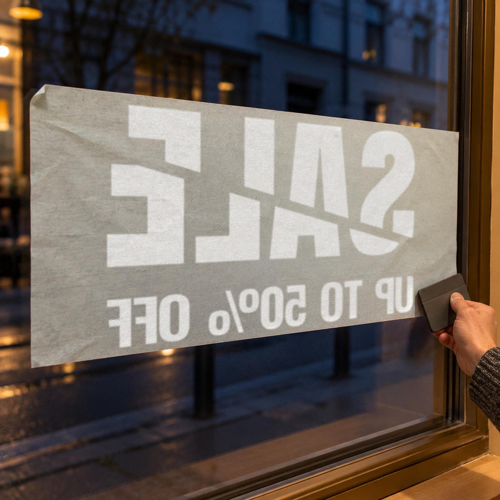 Sale Window Decal, Custom Discount Sign for Retail Store, Boutique Window Lettering, Clearance Signage, Shop Wall Decor
