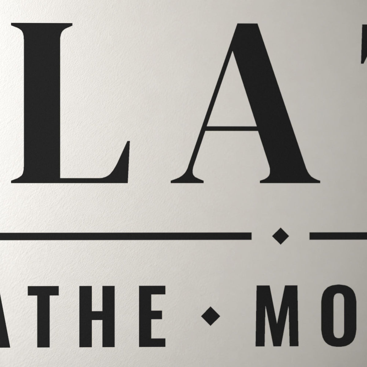 Pilates Studio Sign Wall Decal, Custom Studio Name Vinyl Lettering, Breathe Move Flow Wall Art, Reformer Studio Decor