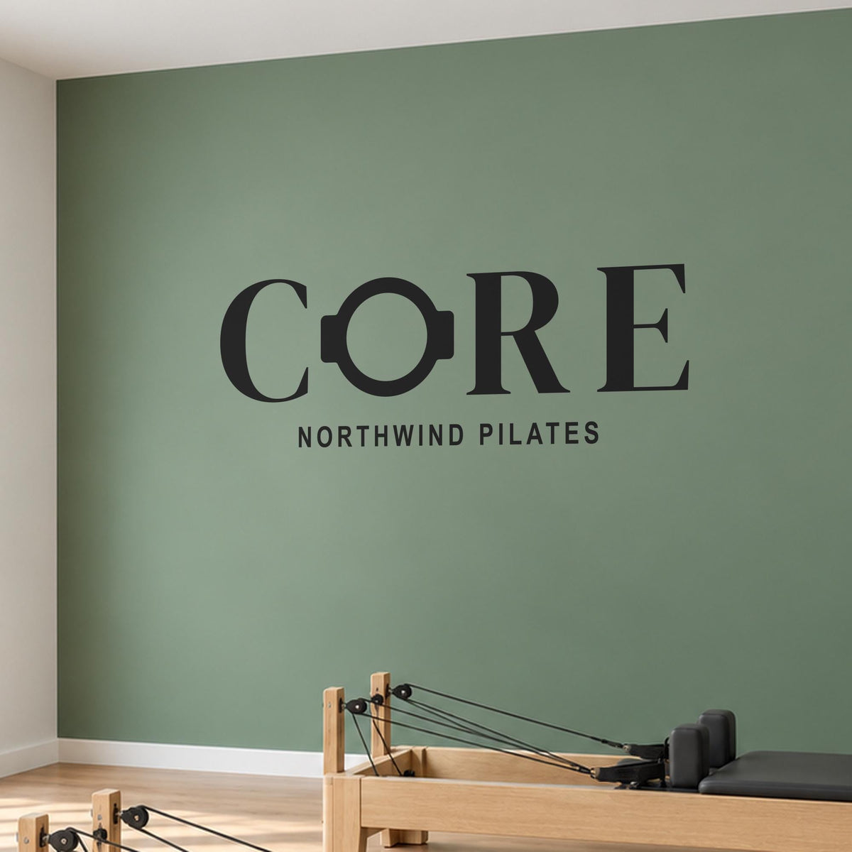 Core Pilates Wall Decal, Strong From The Inside Wall Art, Custom Studio Name Sign, Barre Workout Decor, Pilates Teacher Gift