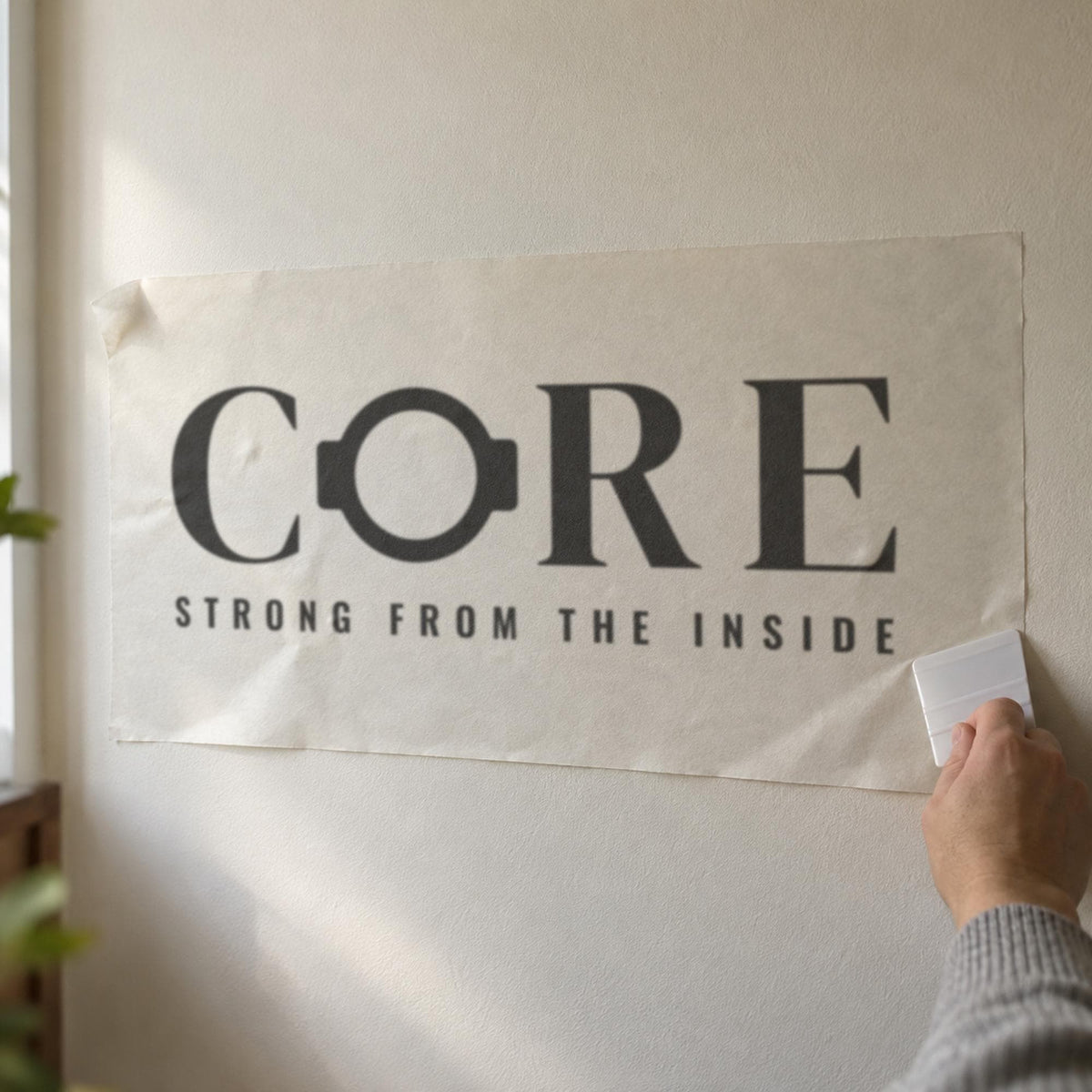 Core Pilates Wall Decal, Strong From The Inside Wall Art, Custom Studio Name Sign, Barre Workout Decor, Pilates Teacher Gift
