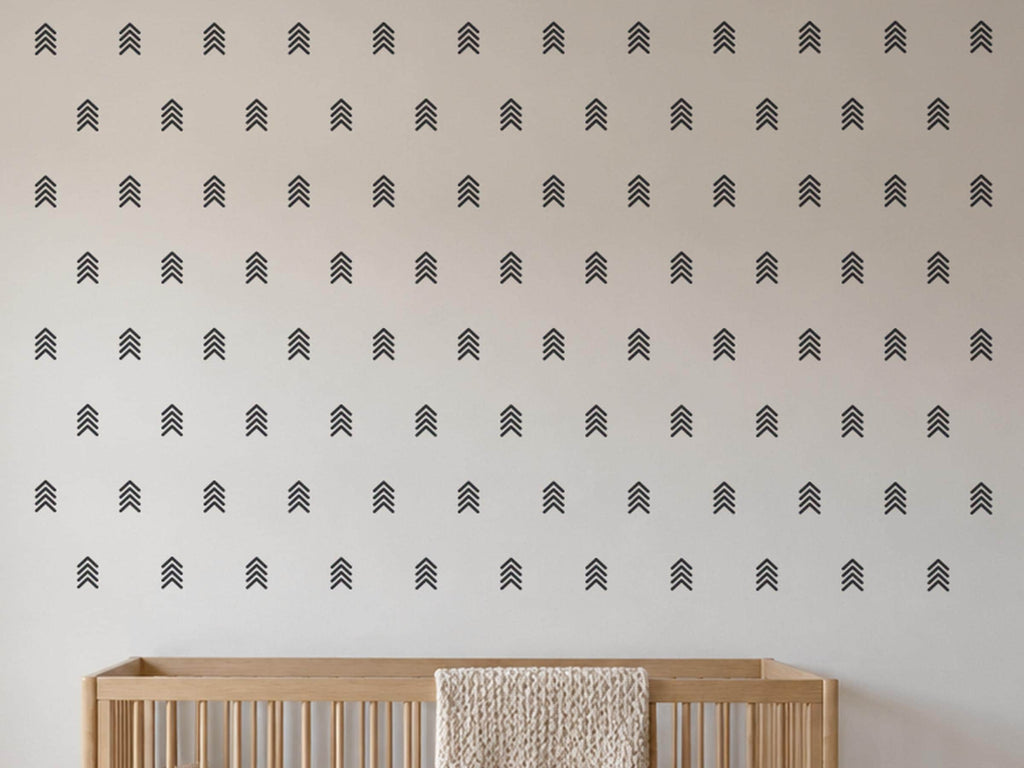 Arrow Wall Decals Set, Boho Nursery Decor and Kids Room Wall Art